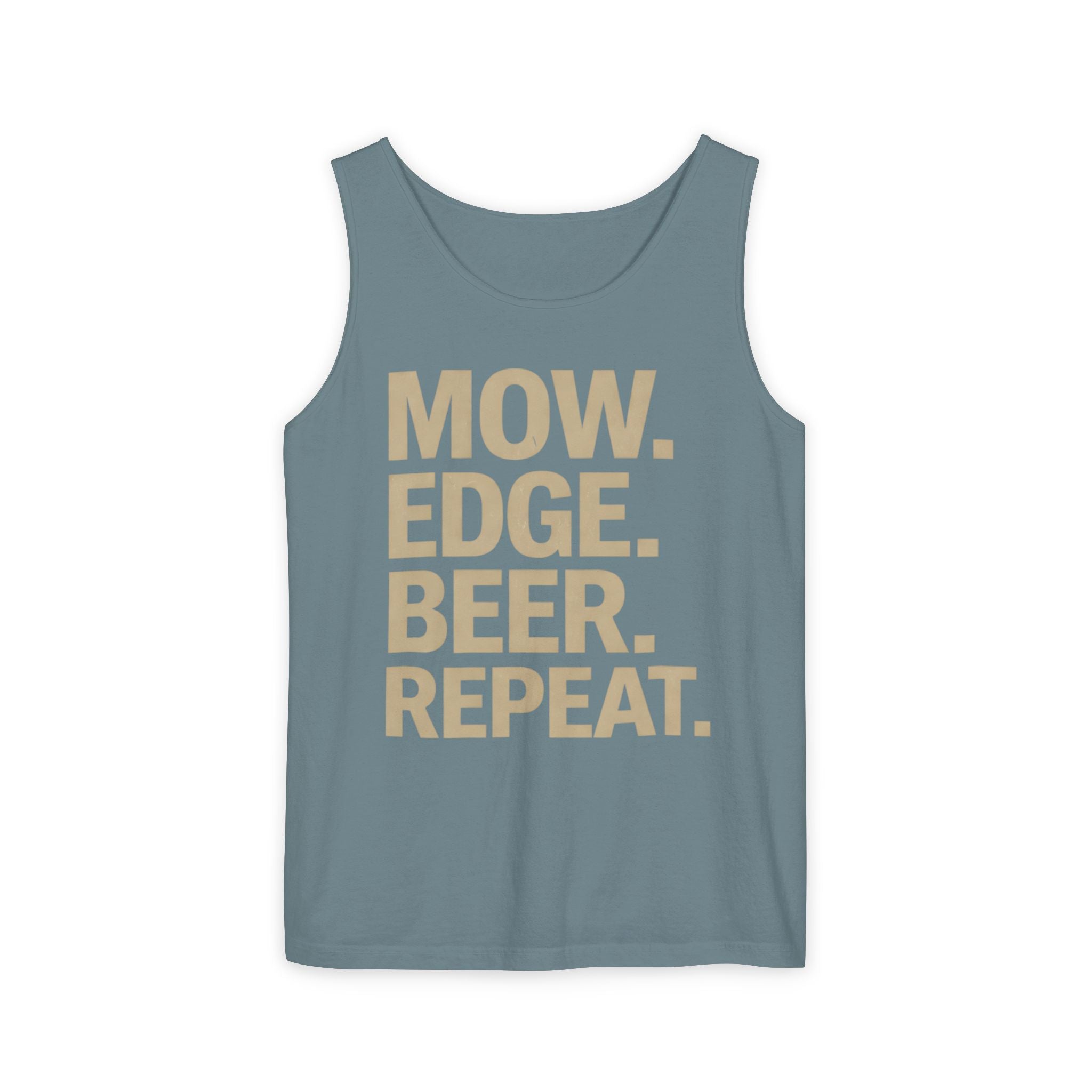 Mow. Edge. Beer. Repeat Tank Top