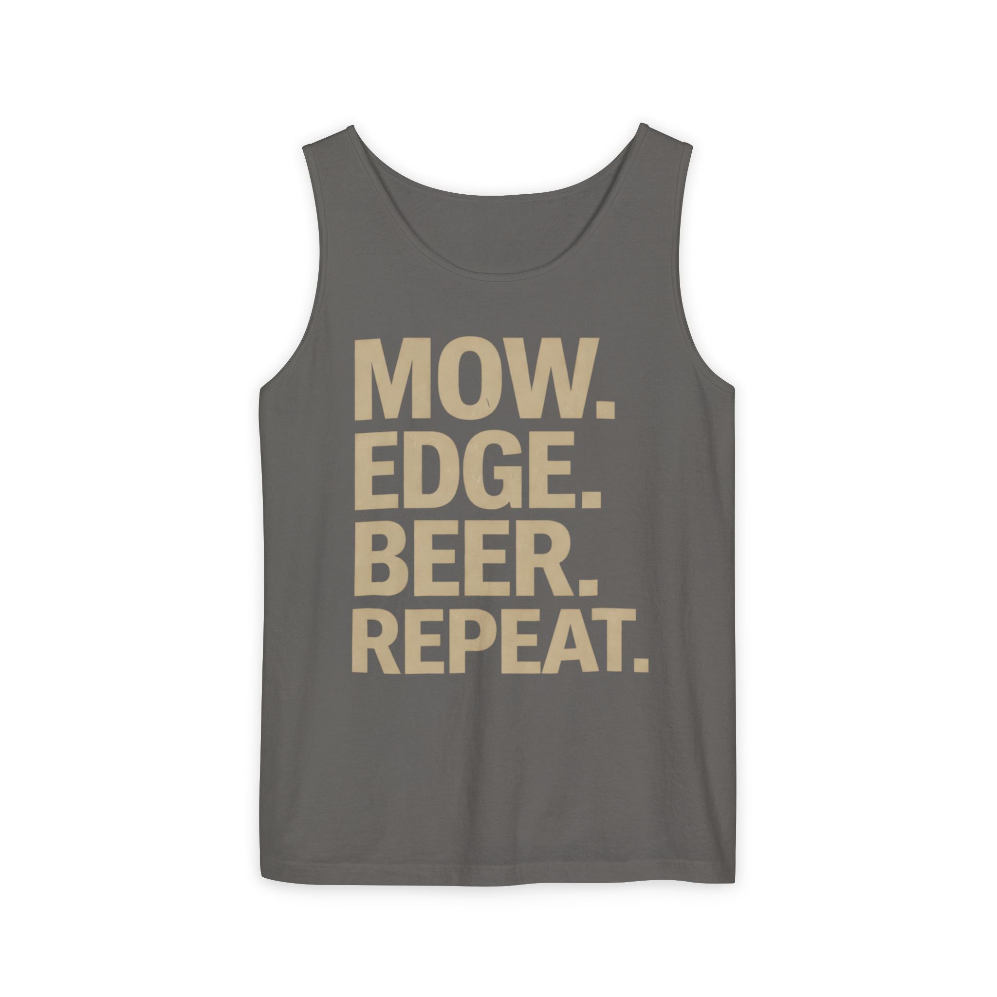 Mow. Edge. Beer. Repeat Tank Top