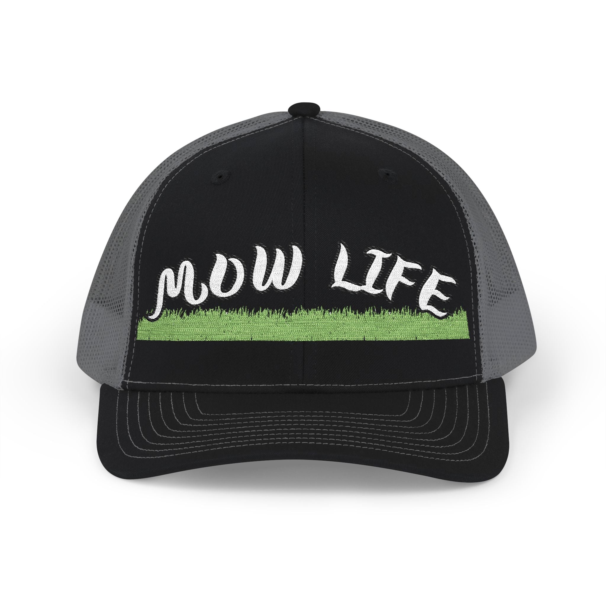 Mow Life Trucker Cap - 'MOW LIFE' Lawn Care Snapback Hat