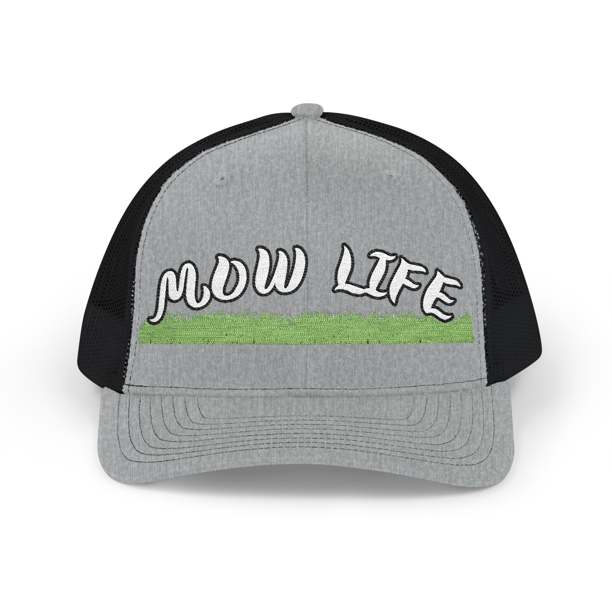 Mow Life Trucker Cap - 'MOW LIFE' Lawn Care Snapback Hat