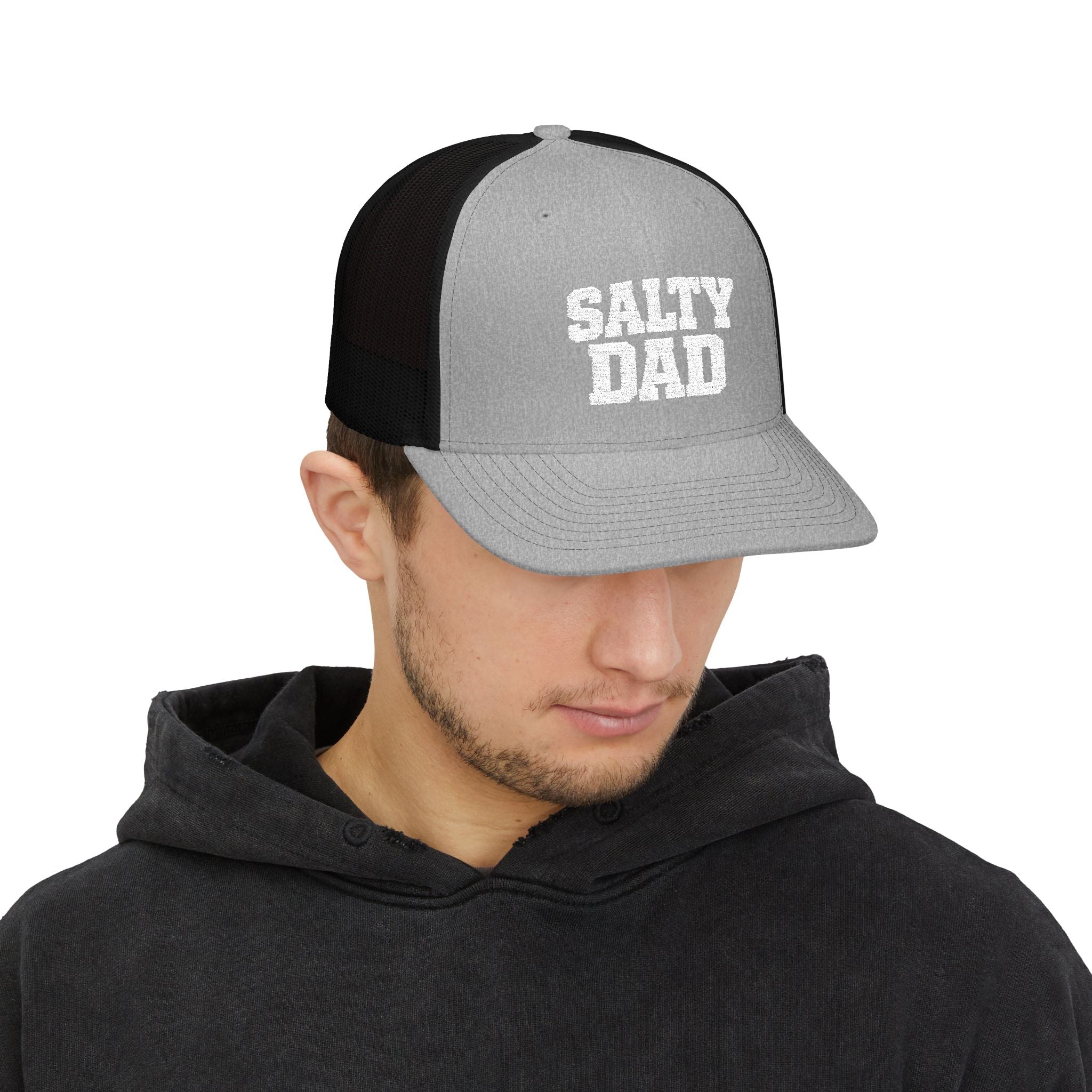 Salty Dad Trucker Hat – Rugged Mesh Back Hat for Working Dads
