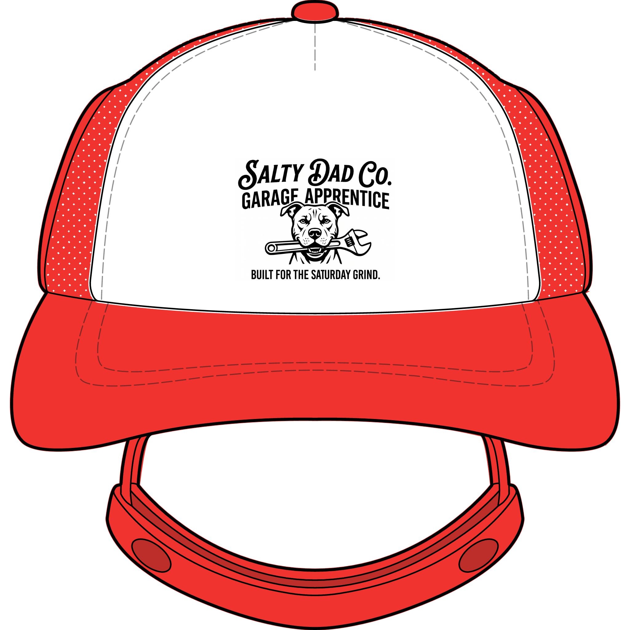 Salty Dad Dog Trucker Hat