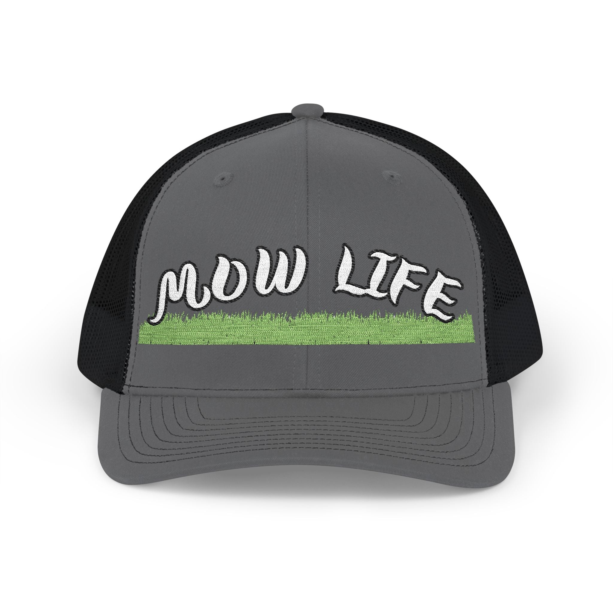 Mow Life Trucker Cap - 'MOW LIFE' Lawn Care Snapback Hat