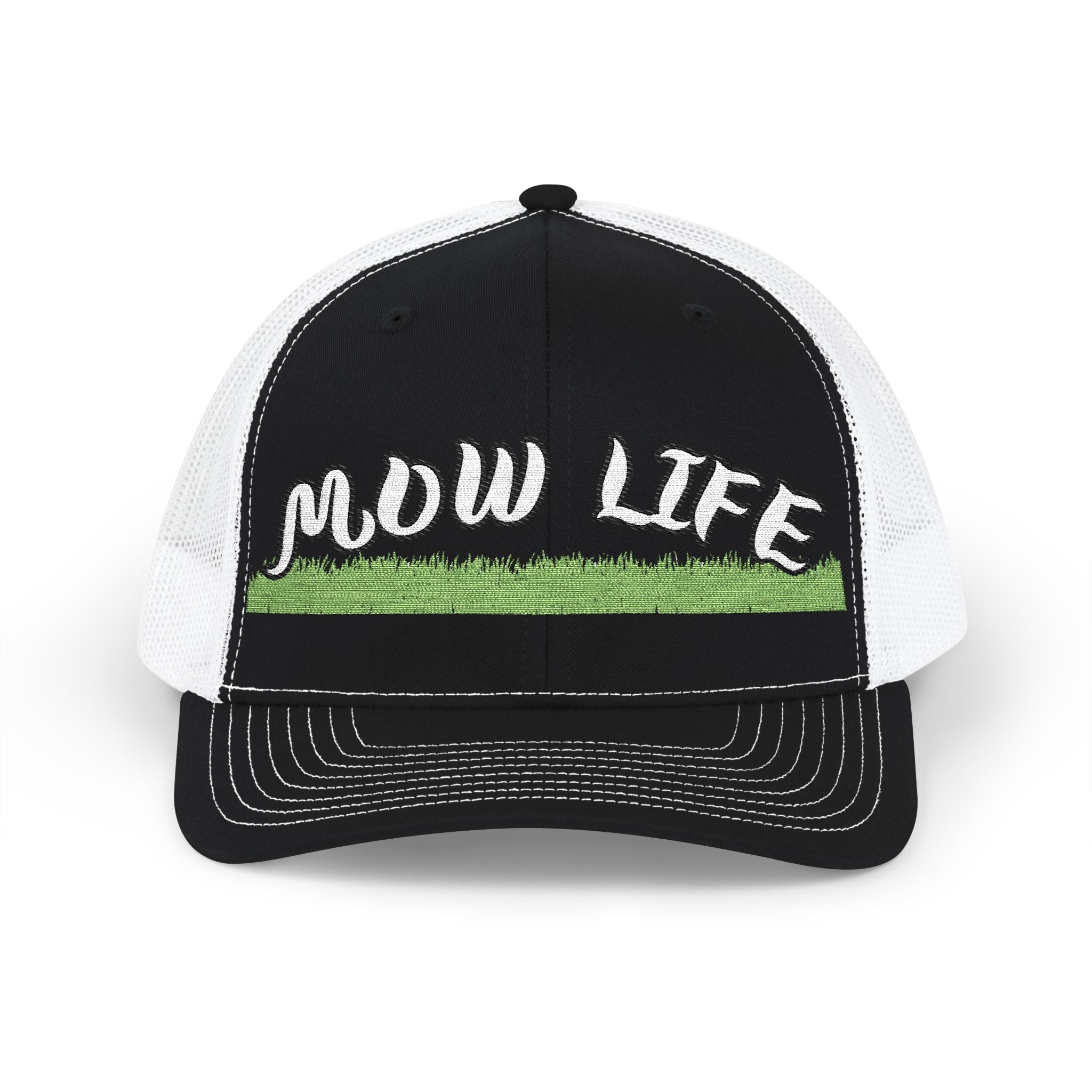 Mow Life Trucker Cap - 'MOW LIFE' Lawn Care Snapback Hat