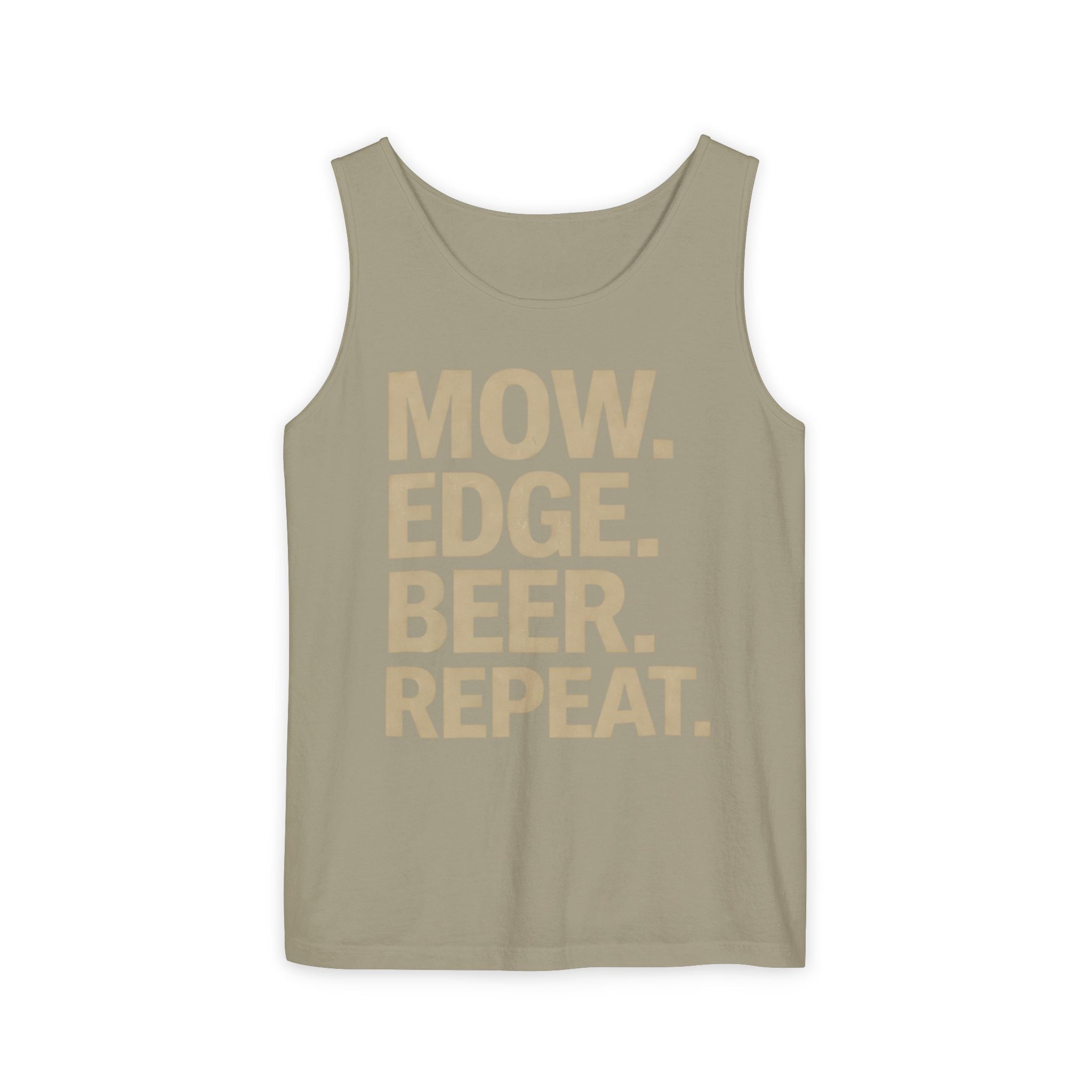 Mow. Edge. Beer. Repeat Tank Top